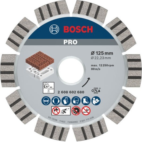 Disco de diamante PRO Abrasive, 125 x 22,23 mm
