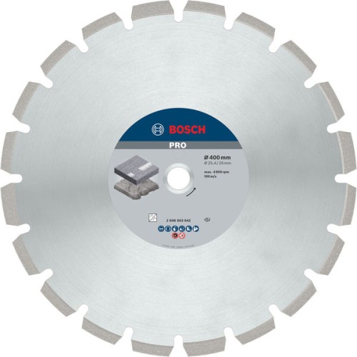 Disco de diamante PRO Asphalt, 400 x 20/25,4 mm