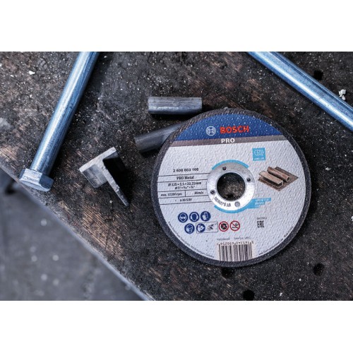 Disco de corte abrasivo PRO Metal, 115 x 1,6 x 22,23 mm, oSa