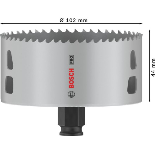 Sierra de corona PRO Multi Material PC Plus, 102 mm, 8 uds.