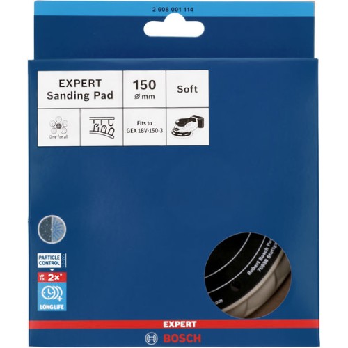 Plato de lija EXPERT Multihole, blando, 150 mm, GEX 18V-150-3