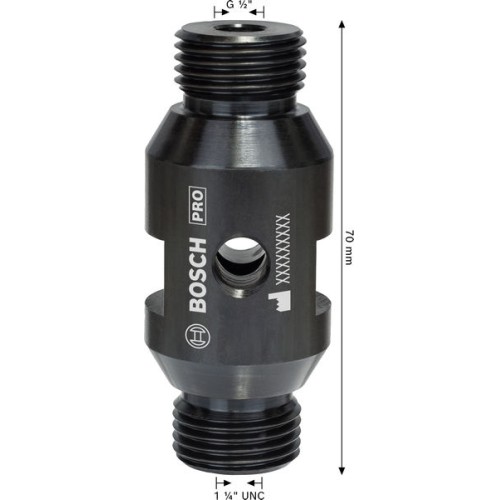 Adaptador para coronas perforadoras de diamante