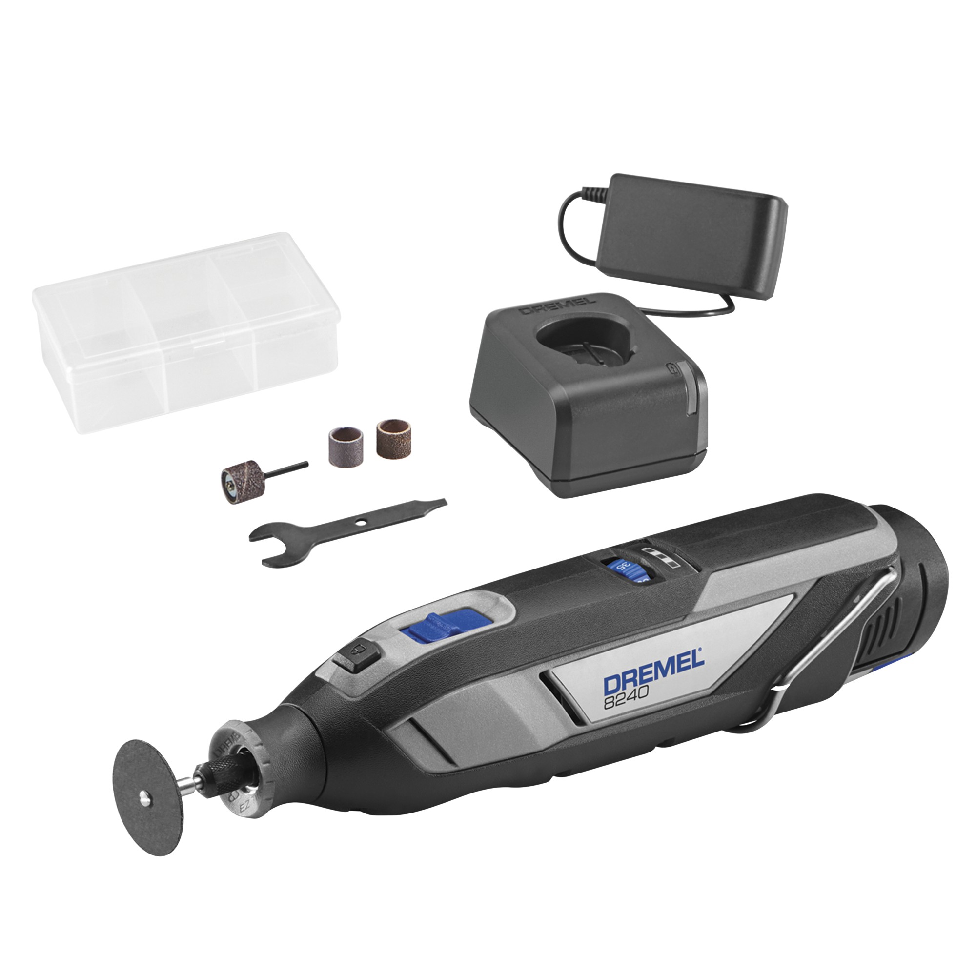 Multiherramienta con batería DREMEL 8240-5 (batería de 12 V y 2 Ah), 5 accesorios