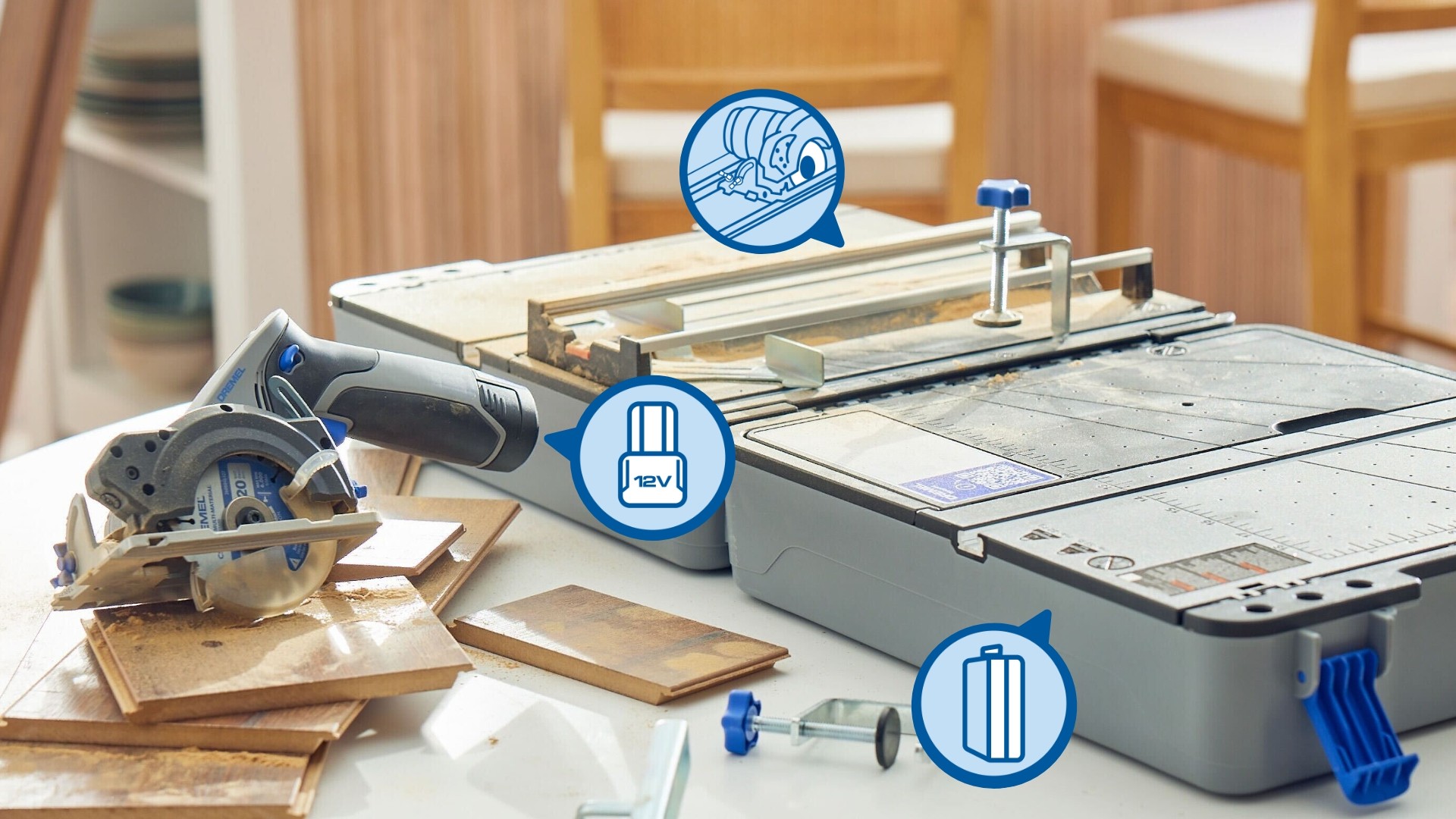 Estación de sierra circular portátil DREMEL® Blueprint