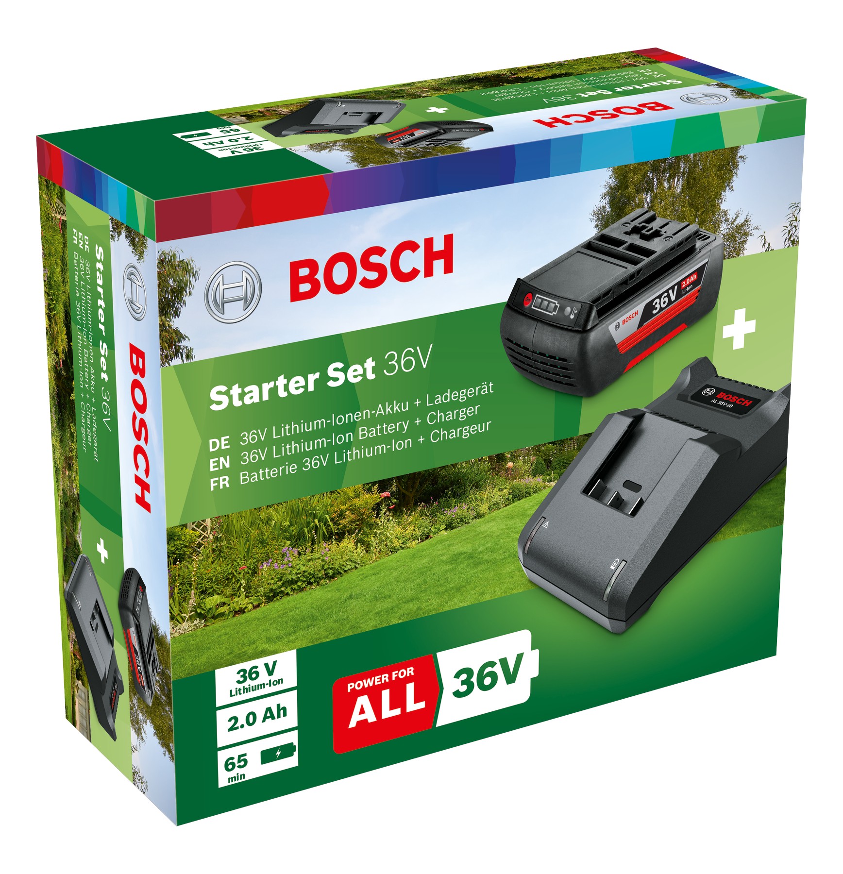 Juego básico Set de iniciación de 36 V (GBA 36V 2.0Ah + AL 36V-20)