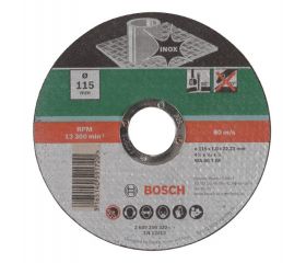 Disco de corte recto, inoxidableD = 115 mm; grosor= 1,0 mm