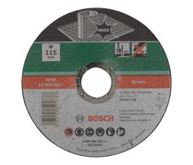 Disco de corte recto, inoxidableD = 115 mm; grosor= 1,6 mm