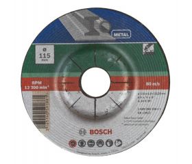 Disco de desbaste acodado, metalD = 115 mm