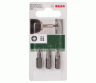 Set de 3 puntas para atornillar para tornillos con ranura en cruz Pozidriv (PZ)