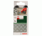 Set de 3 bandas de lija para Black+Decker Powerfile, calidad azul13 x 455 mm; G= 60, para metal