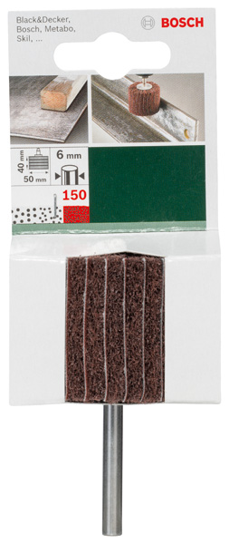 Lijadoras de laminillas con vellón para taladradoras, 50 mm