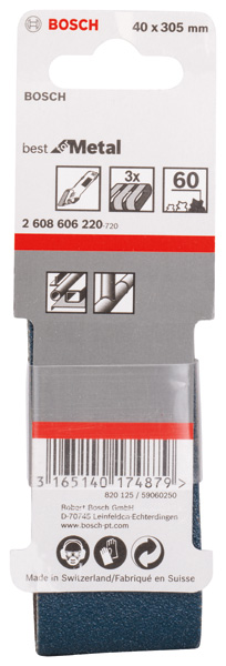 Estuche de 3 bandas de lija X450