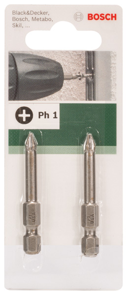 Lámina de destornillador para tornillos de ranura en cruz Phillips (PH)