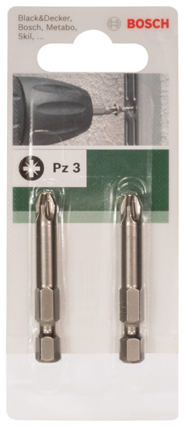 Lámina de destornillador para tornillos con ranura en cruz Pozidriv (PZ)