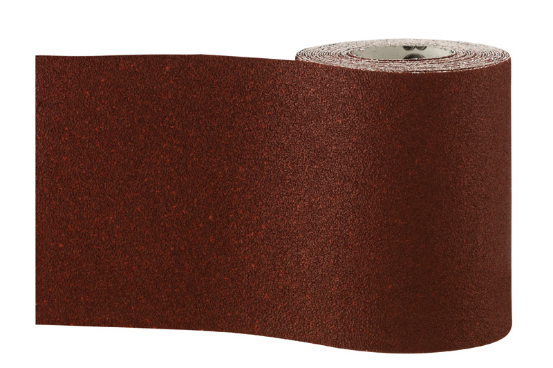 Rollo de lija para madera y pintura, 115 mm x 5 m, P60
