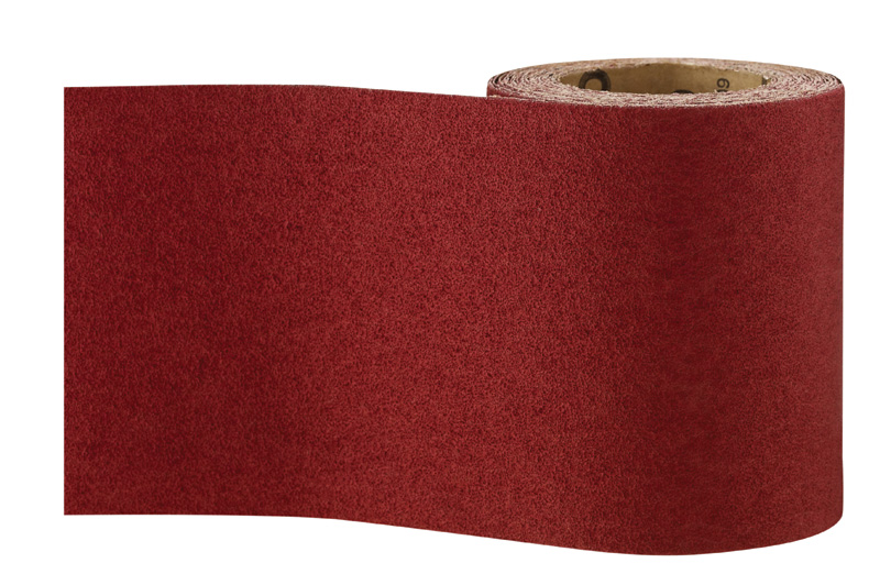Rollo de lija para madera y pintura, 115 mm x 5 m, P80