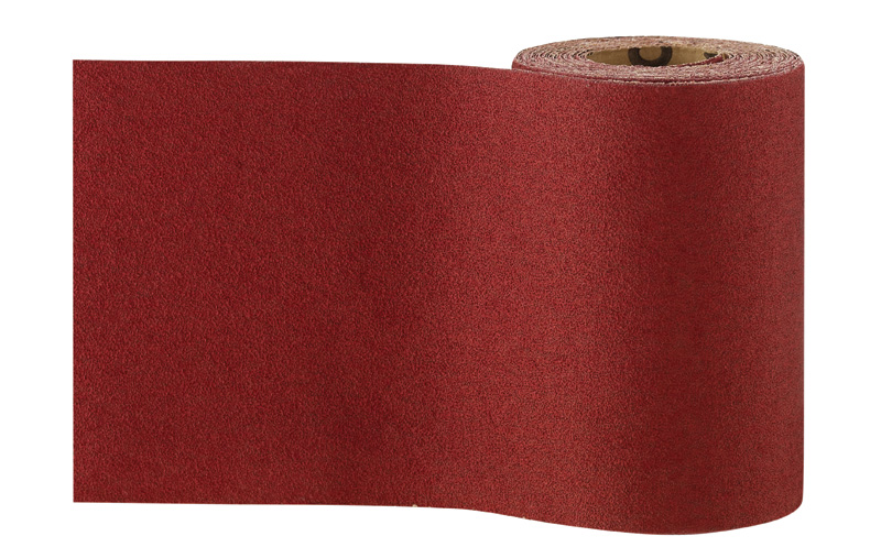 Rollo de lija para madera y pintura, 115 mm x 5 m, P120
