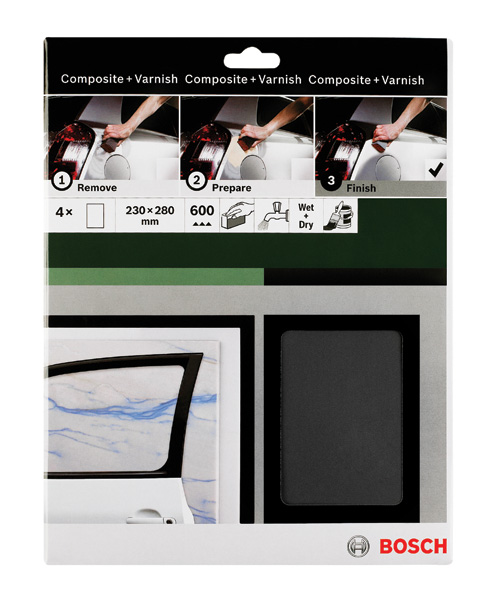 Hoja de lija manual SiC impermeable, 230 x 280 mm, P600