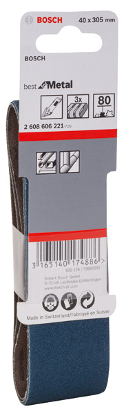 Estuche de 3 bandas de lija X450