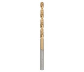 Broca para metal HSS-TiN, DIN 338D = 3,0 mm; L = 61 mm