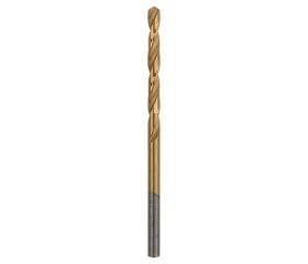 Broca para metal HSS-TiN, DIN 338D = 3,5 mm; L = 70 mm