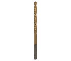 Broca para metal HSS-TiN, DIN 338D = 4,0 mm; L = 75 mm