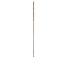 Broca para metal HSS-TiN, DIN 338D = 1,0 mm; L = 34 mm