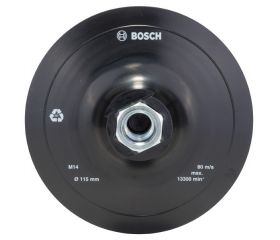 Placa lijadora de goma para amoladoras, sistema de sujeción autoadhesivo, 115 mm