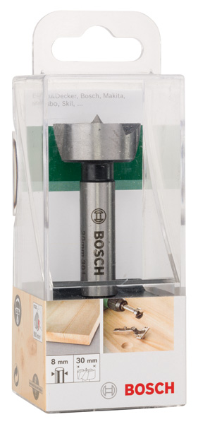 Broca fresadora para madera, DIN 7483 GD = 30,0 mm; L = 90 mm