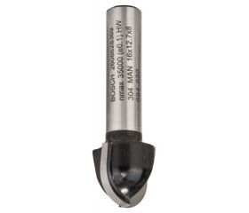 Fresa para medias cañas, 8 mm, R1 8 mm, D 16 mm, L 12,4 mm, G 45 mm