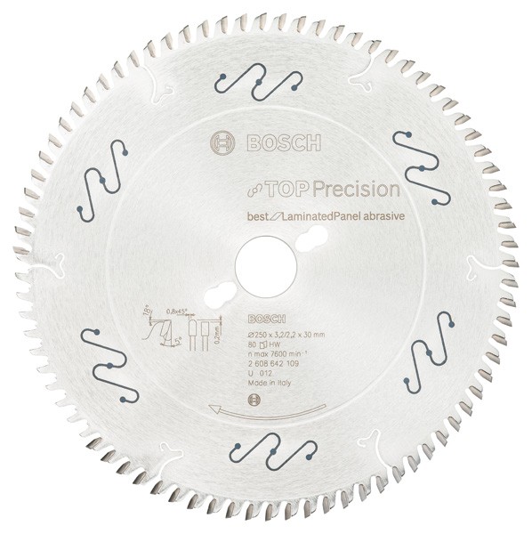 Hoja de sierra circular Top Precision Best for Laminated Panel Abrasive