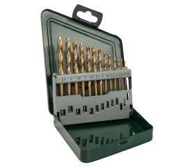 Set de 13 brocas para metal HSS-TiN, DIN 338