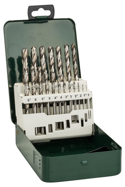 Set de 19 brocas para metal HSS-G, DIN 338