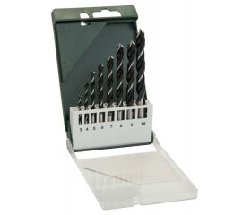 Set de 8 brocas en espiral para madera