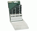 Set de brocas de 9 piezas para metal HSS-R/piedra/madera
