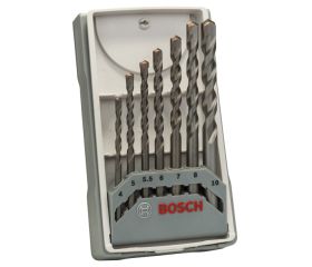 Set de brocas para hormigón CYL-3, 7 unidades, de 4/5/5,5/6/7/8/10 mm