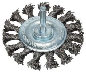 Rueda de alambre para taladros: alambre trenzado, 75 mm