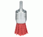 Cepillo de acabado para taladros: alambre de nylon con abrasivo recubierto de óxido de aluminio K80, 25 mm