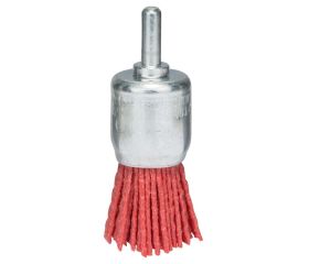 Cepillo de acabado para taladros: alambre de nylon con abrasivo recubierto de óxido de aluminio K80, 25 mm