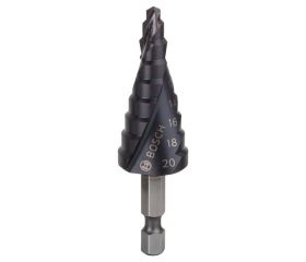 Brocas escalonadas HSS-AlTiN con vástago de inserción hexagonal