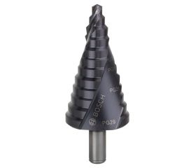 Brocas escalonadas HSS-AlTiN con vástago de 3 planos para racores de cables