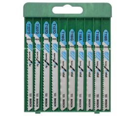 Set de 10 hojas de sierra de calar vástago en TT 118 A (2x); T 118 B (2x); T 118 G (2x); T 127 D (2x); T 227 D (2x)