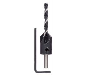 Broca en espiral para madera con avellanadorD = 5,0 mm; L = 85 mm