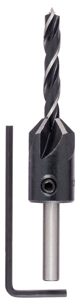 Broca en espiral para madera con avellanador