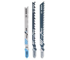 Set de 3 hojas de sierra de calar vástago en TT 111 C; T 244 D; T 118 B