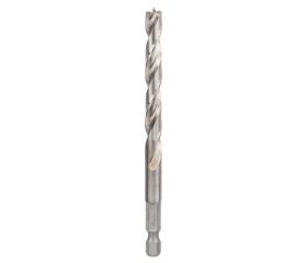 Broca helicoidal para madera, vástago hexagonal de 1/4