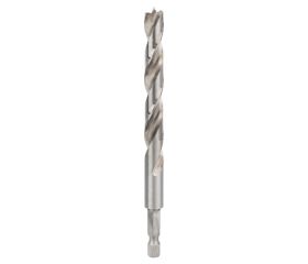 Broca helicoidal para madera, vástago hexagonal de 1/4