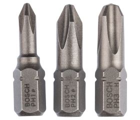 Set de 3 puntas de atornillar estándar Pozidriv® (PZ)