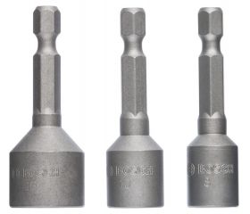 Sets de llaves de vaso Extra Hard para tornillos hexagonales de 3 unidades