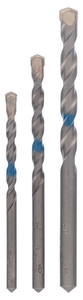 Set de 3 brocas para hormigón